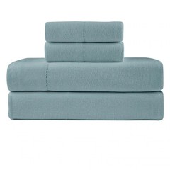 Pointehaven Solid Cotton 180 GSM Deep Pocket Oversized Brushed Flannel Sheet Set