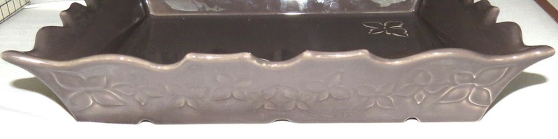 Appolia France - two Rectangular Dark Olive Green Dishes gallery