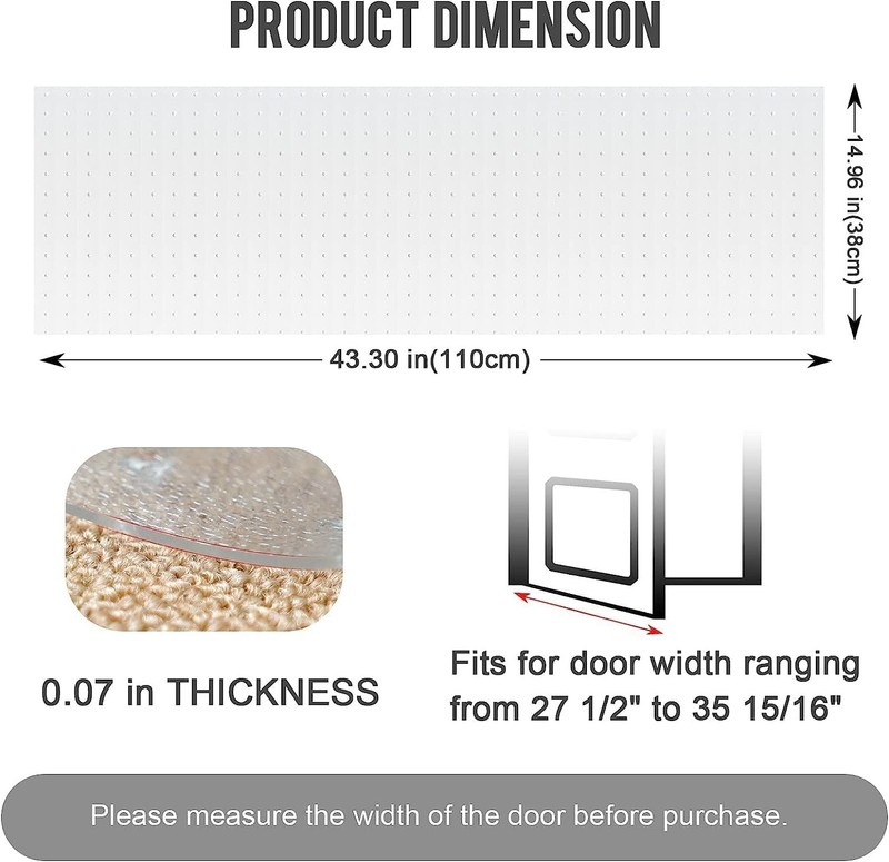 Carpet Protector for Pets - Cat Scratch Guard Mat, Anti Scratch Under Door gallery