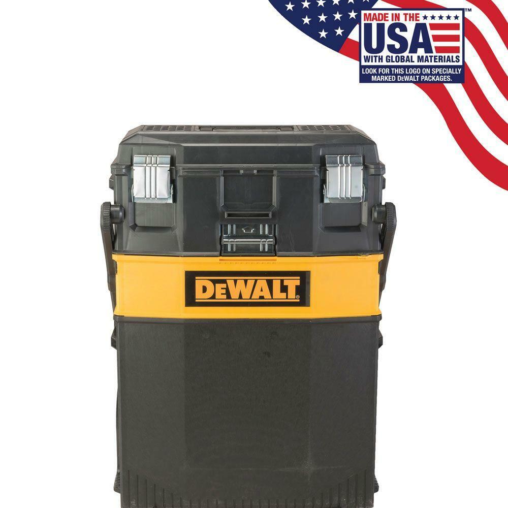 portable storage tool box mobile rolling organizer bin tray dewalt dwst20880 gallery