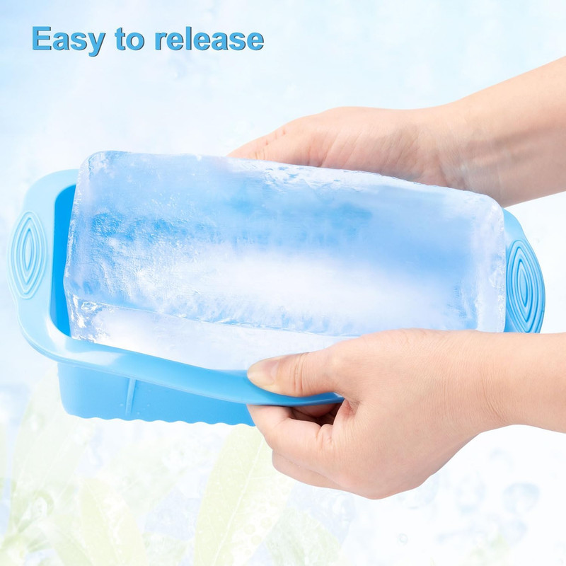 Extra Large Ice Block Mold for Ice Bath, 4 Pack 9.4Lb Big Ice Cube Molds, Silico gallery
