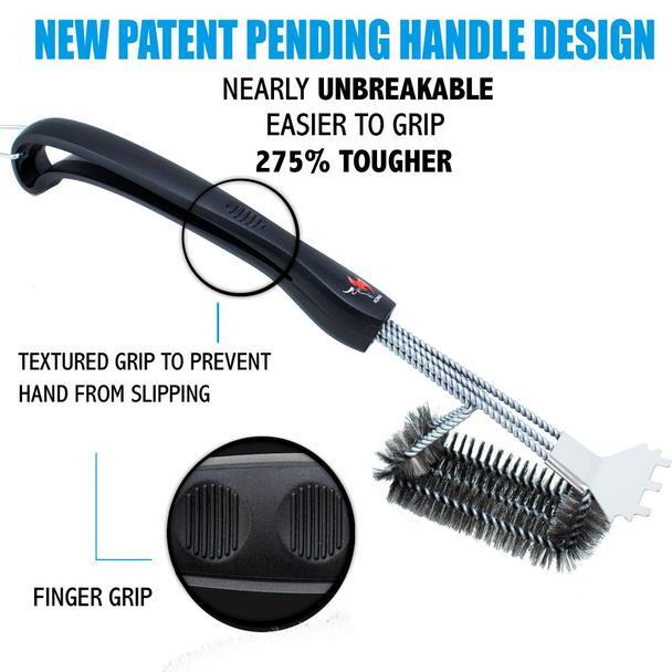 Kona Speed/Scrape Grill Brush & Scraper with Flex Grip Handle - Stainless Steel gallery