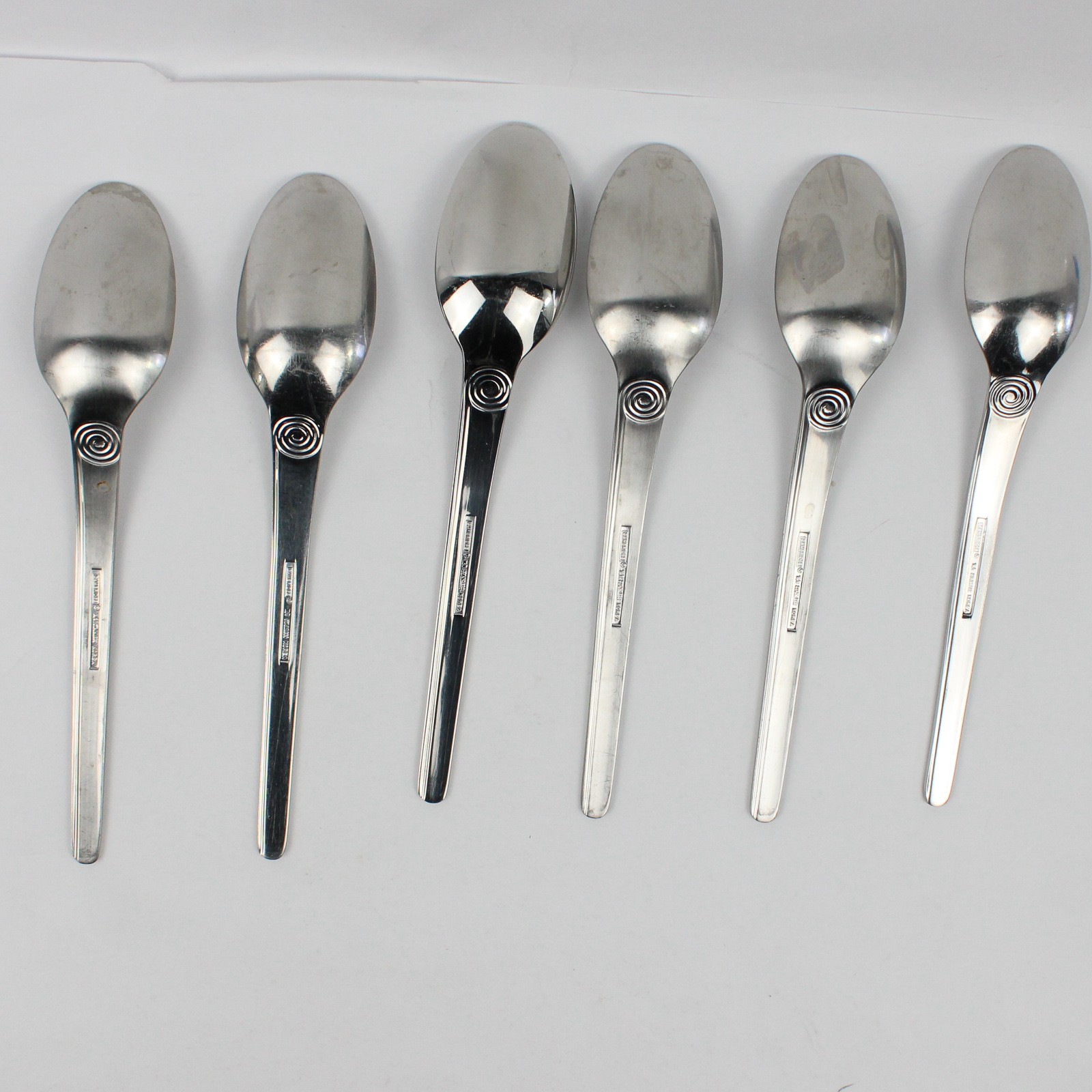 Cambridge Silver CBS20 Pattern 6 Oval Soup Spoons 18/8 Stainless 7.75 Inches gallery