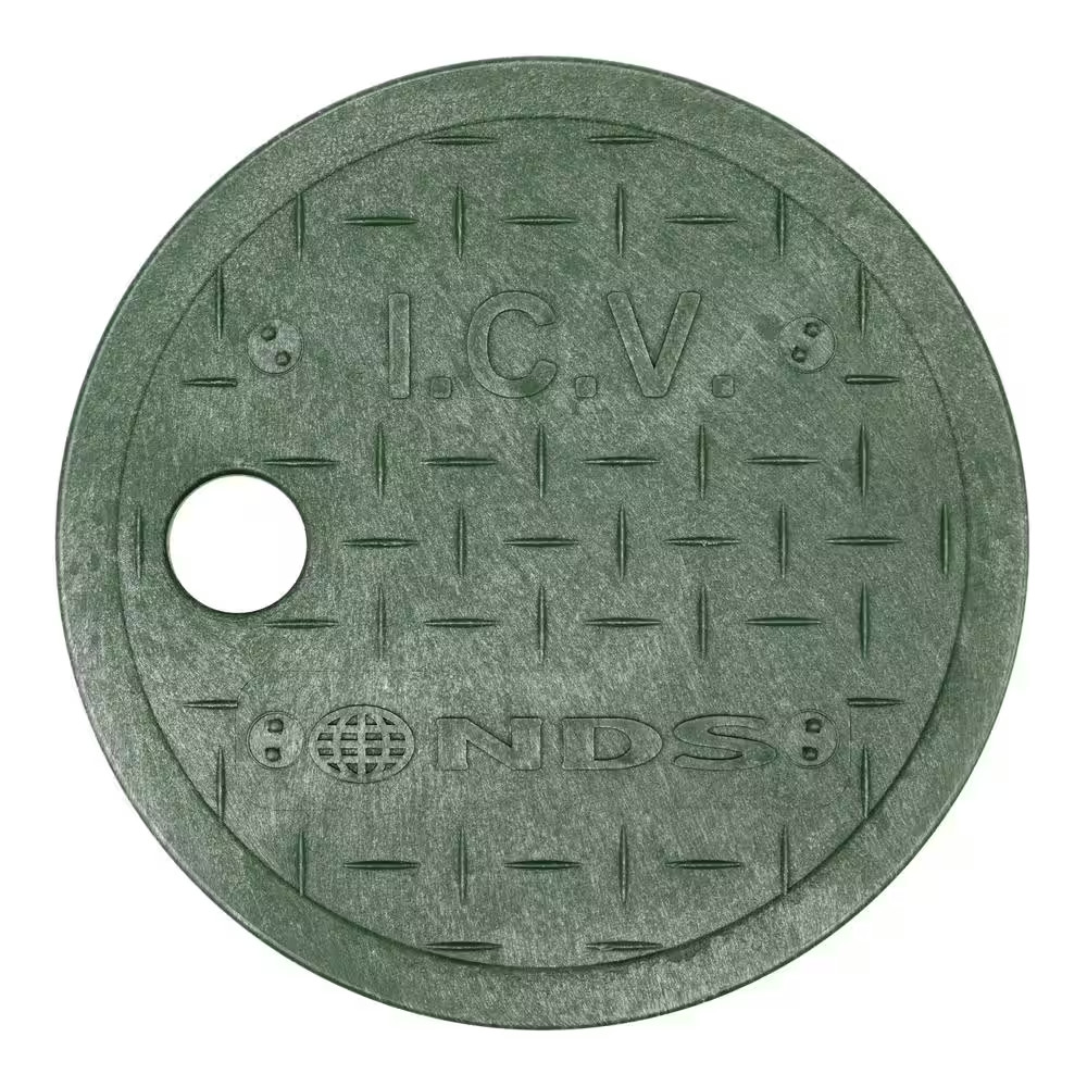 6 In. round Valve Box Cover Green ICV gallery
