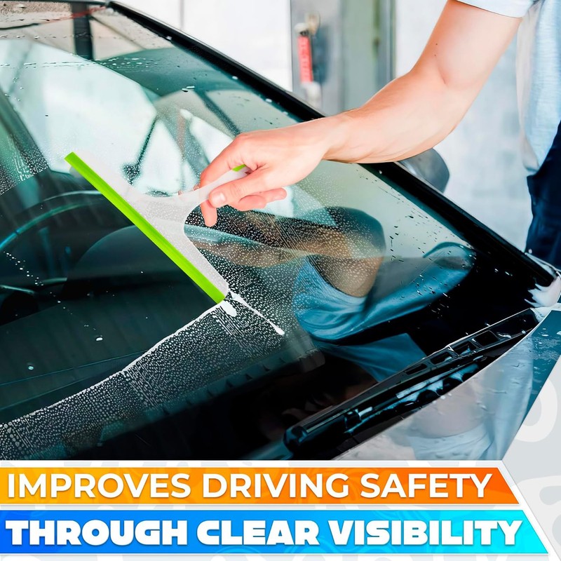 Window Mirror Car Windshield Squeegee Shower Glass Wiper Kitchen House Clean Set gallery