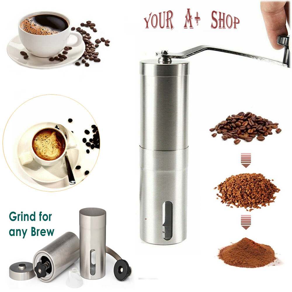 Portable Manual Coffee Grinder Detachable With Ceramic Burr Bean Mill Stainless gallery