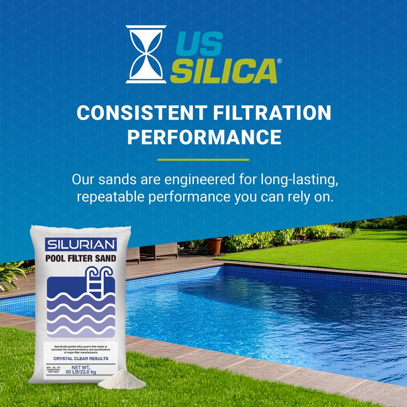 U.S. Silica SILURIAN 20 Grade Angular Filter Sand for Pool Filtration, 56 Pack gallery