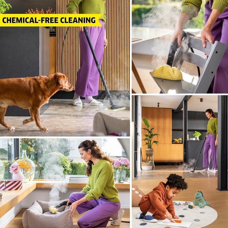SC 3 Easy Fix Steam Cleaner: Effortless Chemical-Free Cleaning for Hard Surfaces gallery