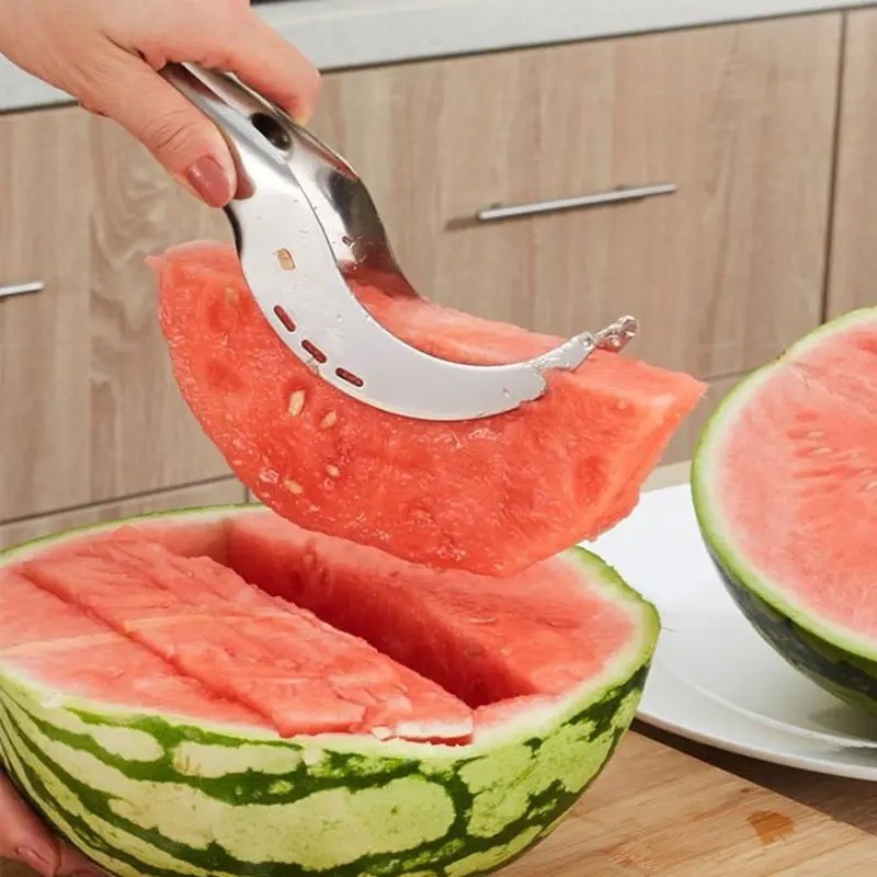 Stainless Steel Watermelon Slicer Cutter Corer Fruit Vegetable Kitchen Tool gallery