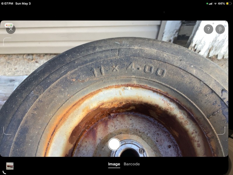 Front Solid Puncture Proof Airless Very Heavy Solid Rubber 11-4.00 gallery