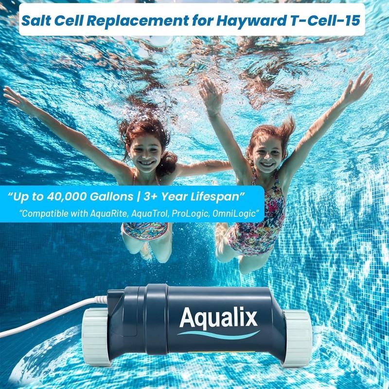 Aqualix Salt Cell Replacement/Hayward T-CELL-15 /40,000 Gallon - NEW IN OPEN BOX gallery