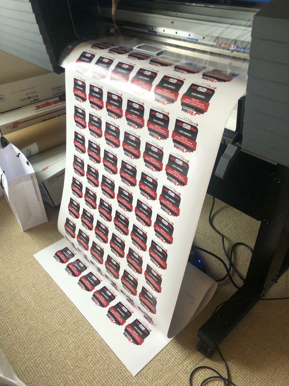 100 Custom Printed Stickers | Die Cut Vinyl | Bulk product labels | vinyl labels gallery