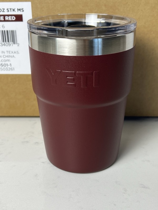 YETI Wild Vine Red 16 oz Stackable Cup Retired Color No Label New Fast Shipping gallery