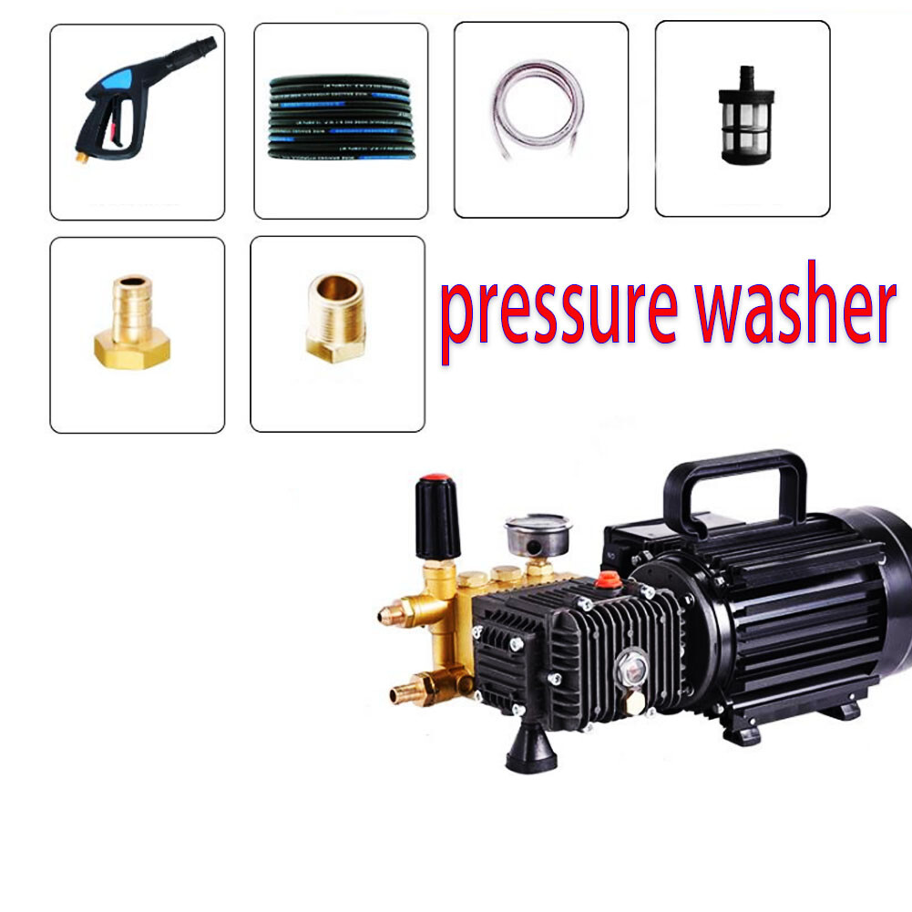 220V Copper Electric High Pressure Washer Pump Car Cleaning Machine 7Mpa 13L/min gallery