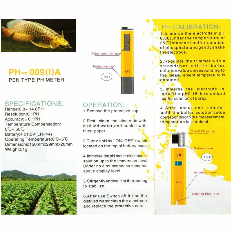 Digital Electric PH Meter LCD Tester Pocket Hydroponics Aquarium Water Test Pen gallery