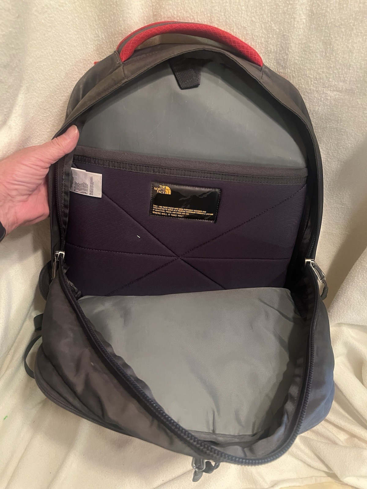The North Face Recon Red Black Backpack 5