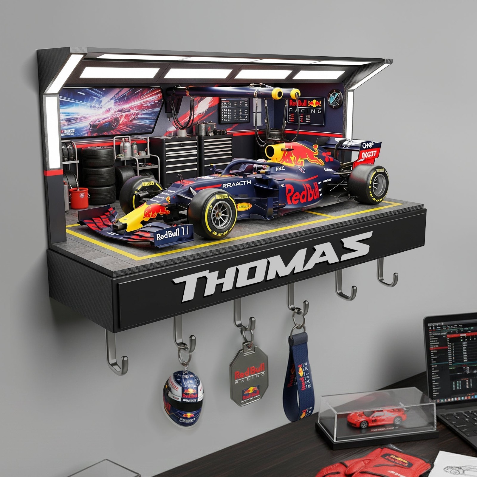 High-Speed Racing Car Key Hanger - Personalized Gift For Racing Lovers gallery