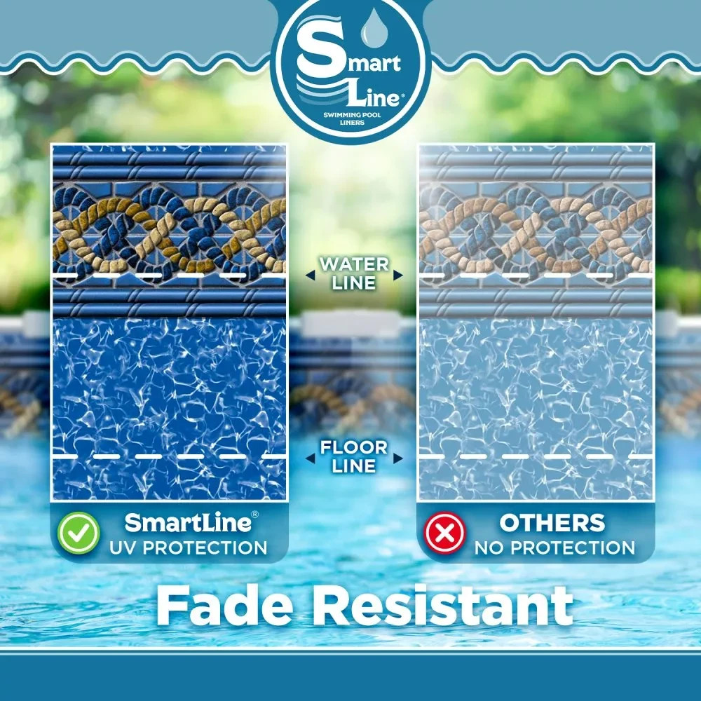 SmartLine 12' x 48” Round Unibead 20 Gauge Swimming Pool Liner - Choose Pattern gallery