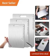 Versatile 12″L x 9″W Titanium Cutting Board – Double Sided, Easy Clean & Durable
