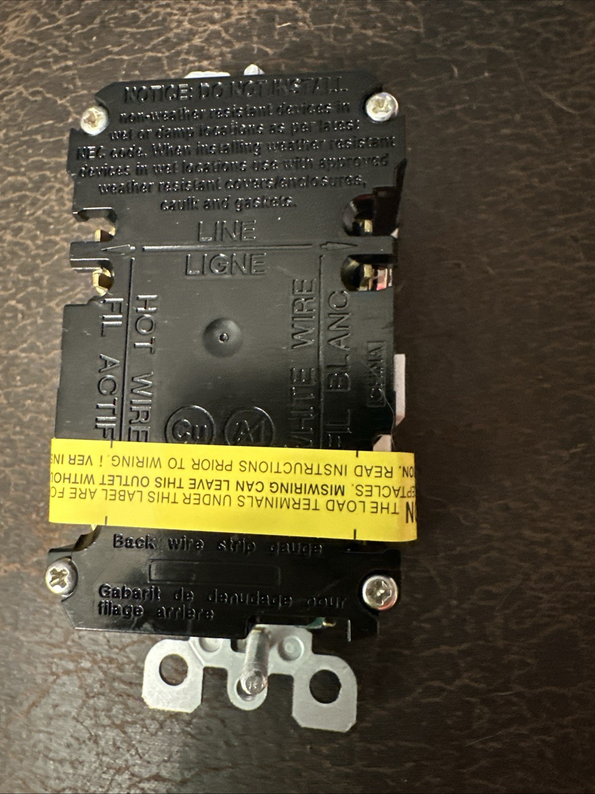 LEVITON WHITE GFCI Outlet 15AMPS-125VOLT NEW OPEN BOX gallery