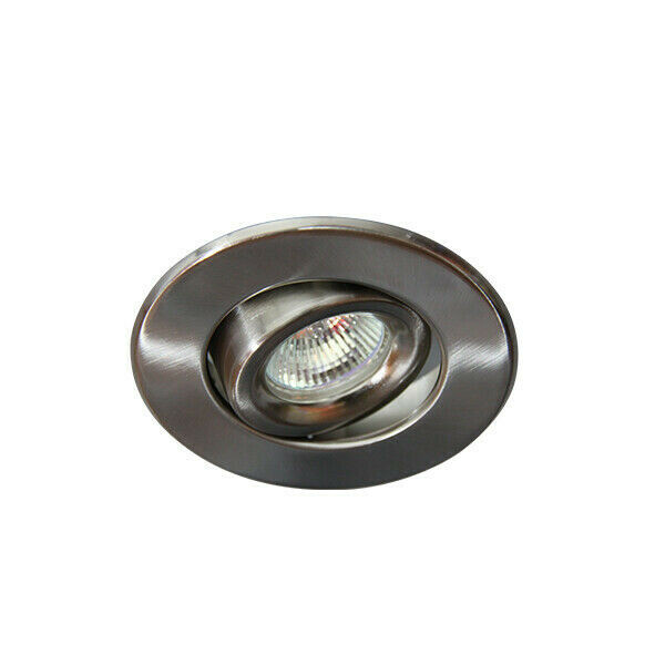 12 PACK,4 INCH CAN MR16 RECESSED LIGHT ADJUSTABLE RING GIMBAL TRIM LV44006SN gallery