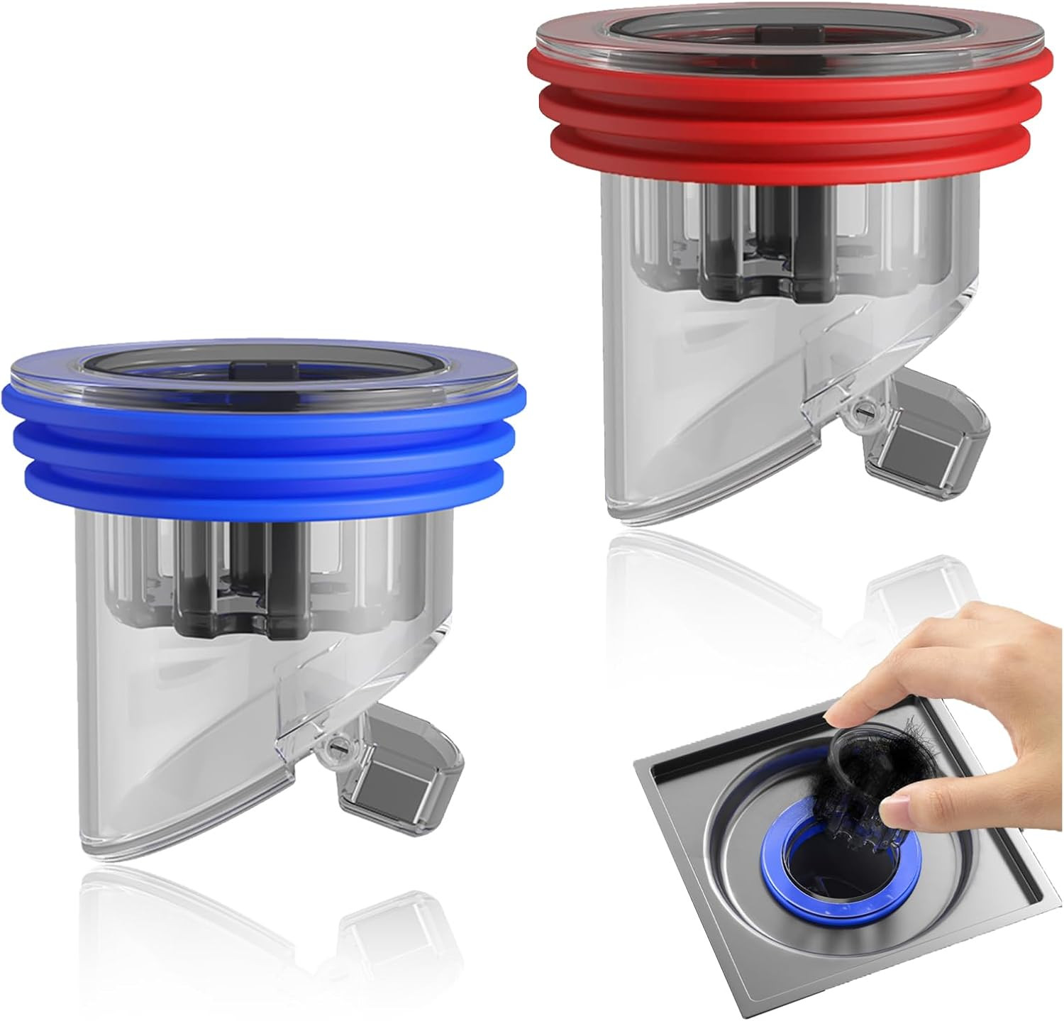 2PCS Drain Backflow Preventer anti Odor Shower Valve Odor Proof Floor Drain Stop gallery