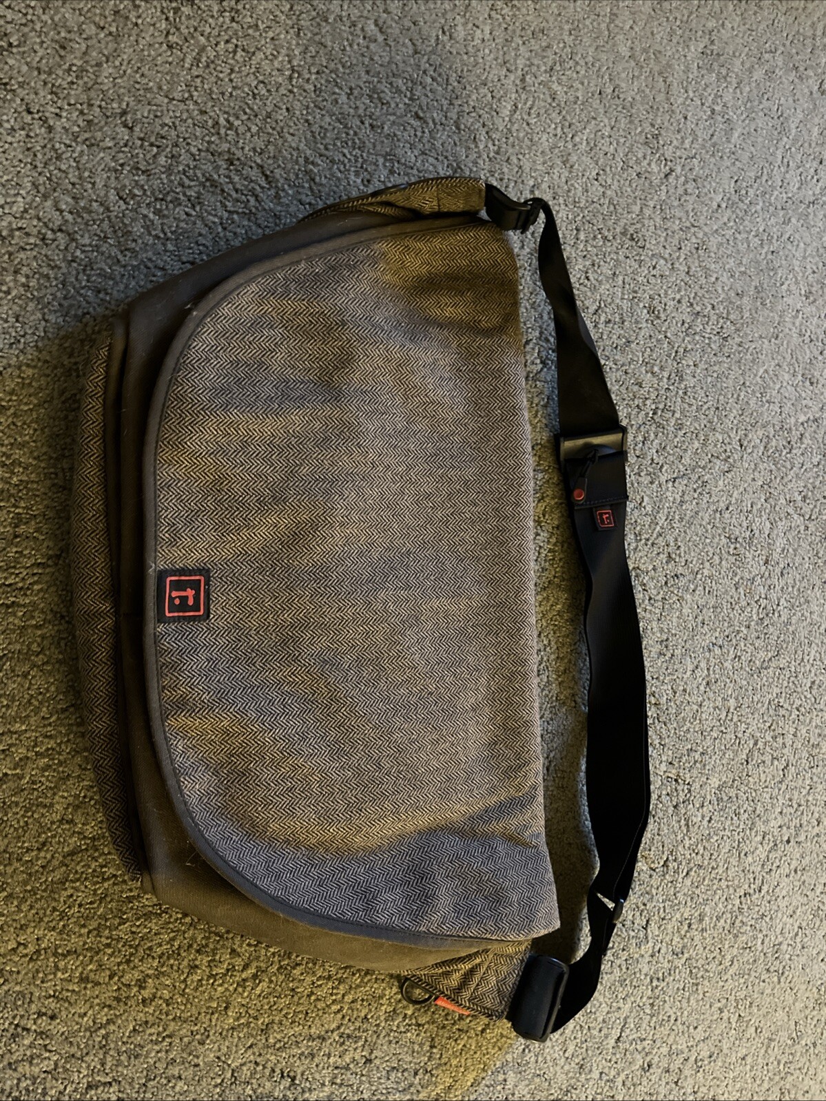 Rickshaw Large Messenger Bag Mash Dogpatch Studio Limited Edition Tweed Brown 