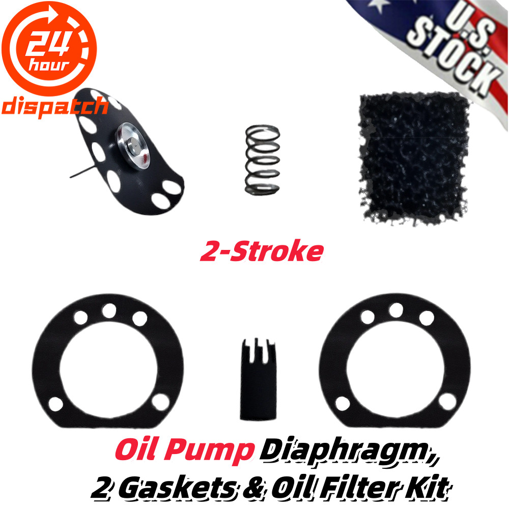 Oil Pump Diaphragm, 2 Gaskets&Oil Filter Kit For STIHL 009 010 011 012 Saws 6pcs gallery