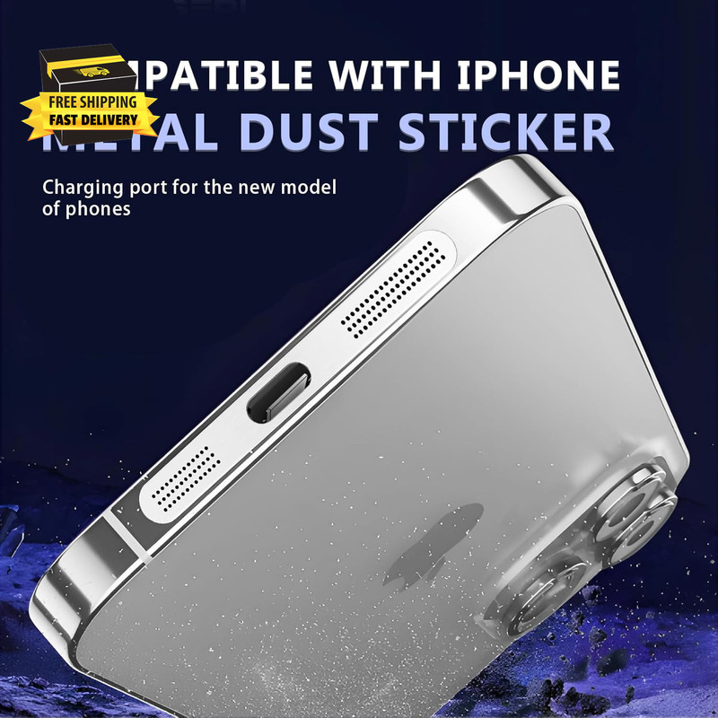 for Iphone 15/16 Pro Max Accessories, 5 PCS Cell Phone Speaker Anti-Dust Plugs, gallery