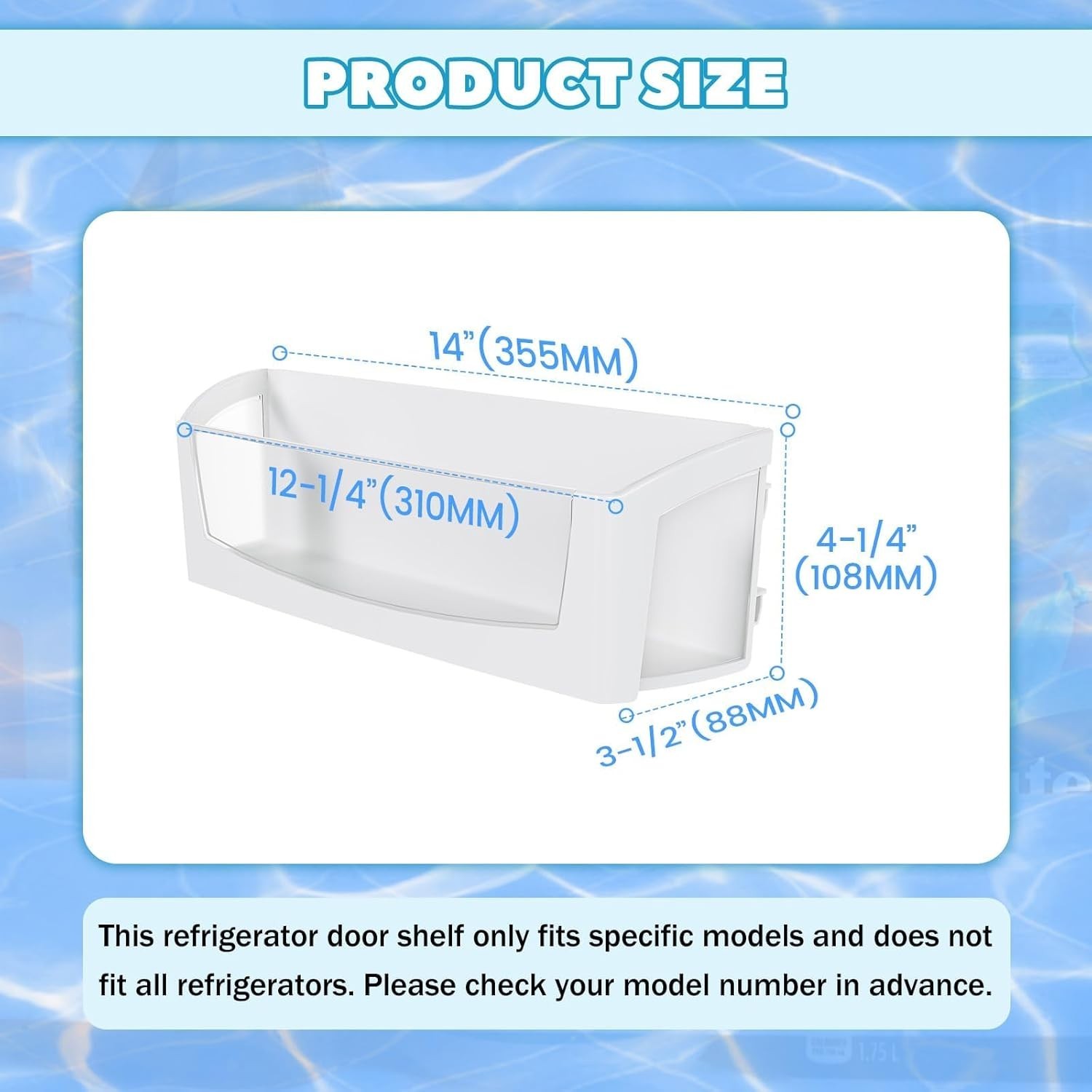 Refrigerator Door Shelf For Whirlpool GI6FARXXB IX7DDEXGZ0 AFI2539ERW0 GI7FVCXXB gallery