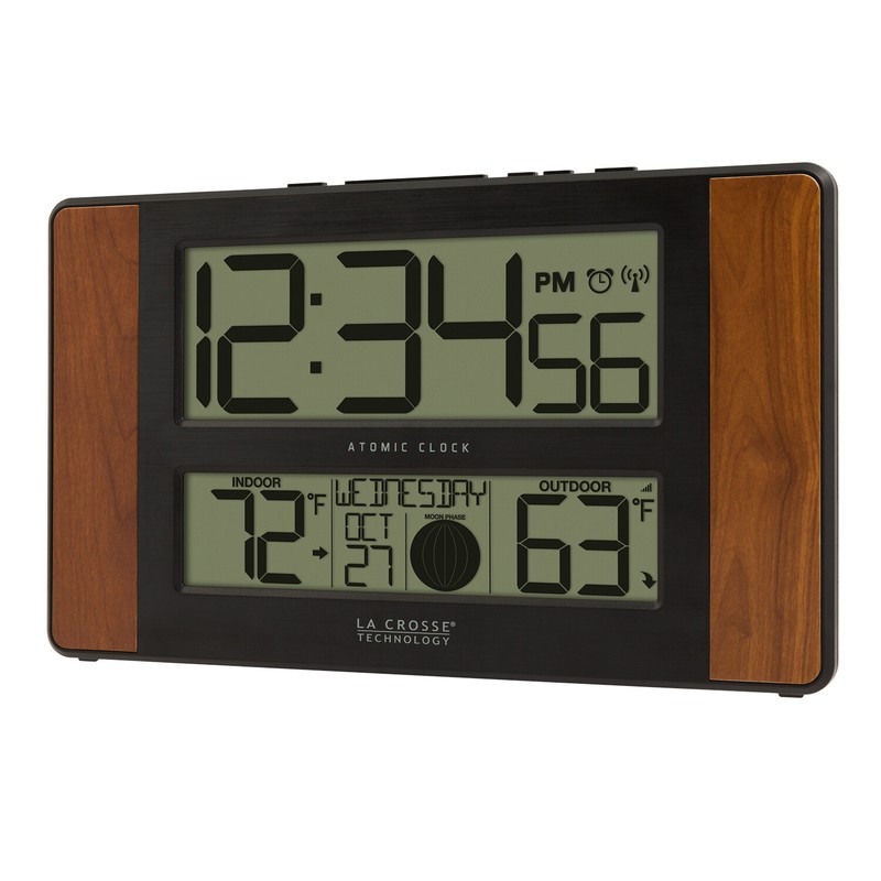513-1417CH La Crosse Technology Atomic Digital Wall Clock with TX141-BV2 Sensor gallery