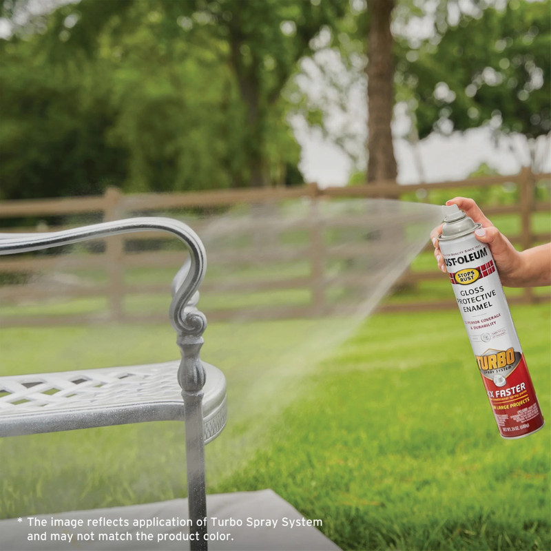 (2 Pack) Rust-Oleum Stops Rust Turbo Spray Paint, Flat Black, 24 oz, Fast Cover gallery