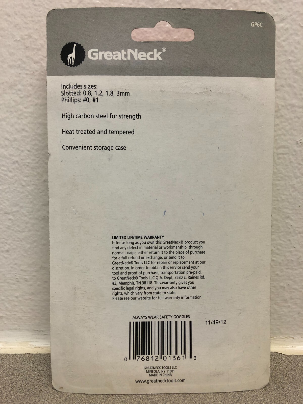 Great Neck GP6C Multi-Blade Precision Screwdriver Set 6 pc gallery