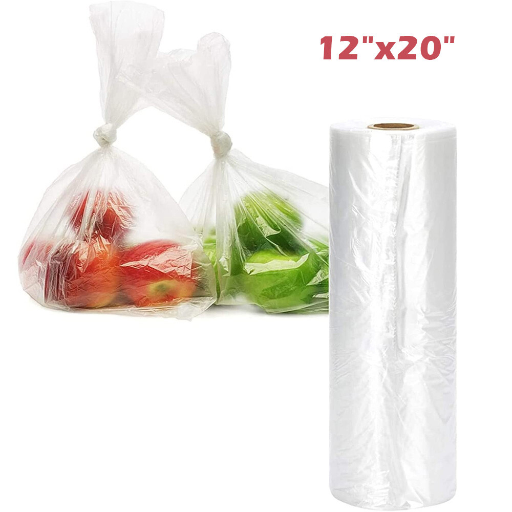 Plastic Produce Clear Bag On Roll Kitchen Food Fruit Storage Vegetable 350/Roll gallery