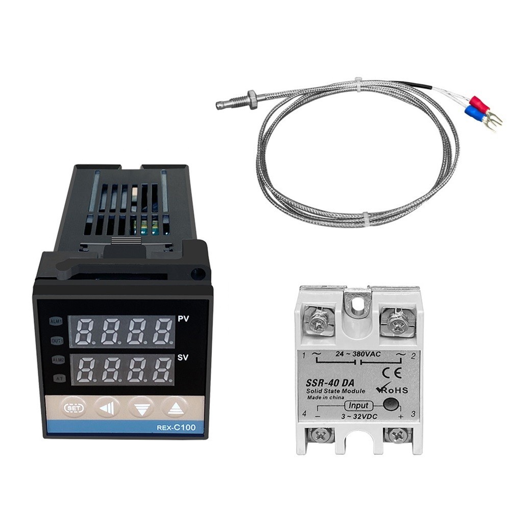 REX C100 FK07 V Temperature Controller with High Accuracy K Thermocouple Probe gallery