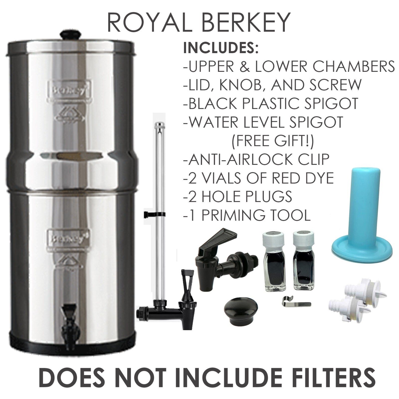 Royal Berkey Unit/Housing ONLY- Open Box (Filters NOT included PLEASE READ) gallery