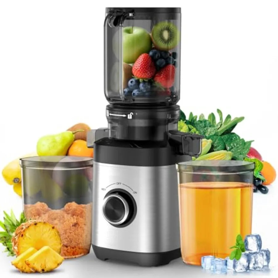 350W Cold Press Juicer Slow Masticating Machine Whole Fruit Vegetable Extractor gallery
