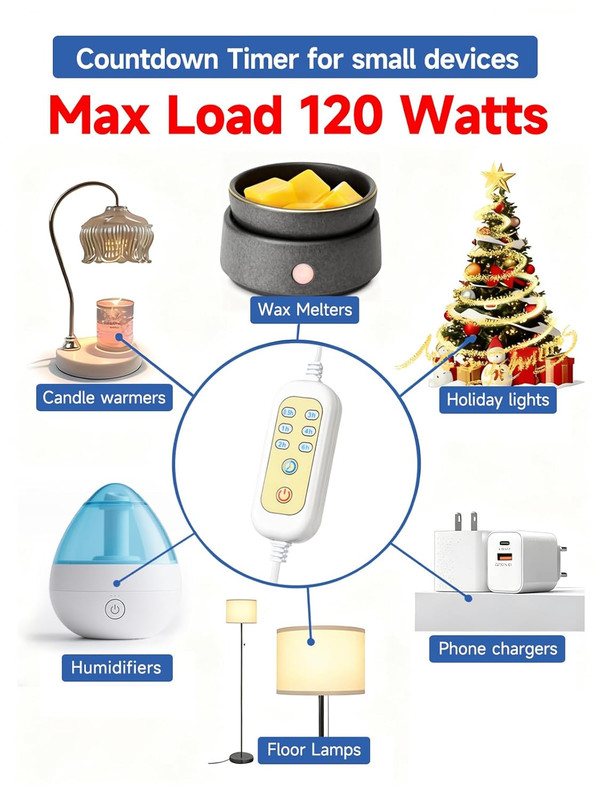 Extension Cord with Timer - X1, (Only Auto-Off, Not Self-Startup), 6 Options Tim gallery