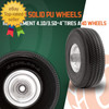 10 Inch Solid Polyurethane Tire 4.10/3.50-4 Tire 10 Flat Free Wheels with 5/8" gallery