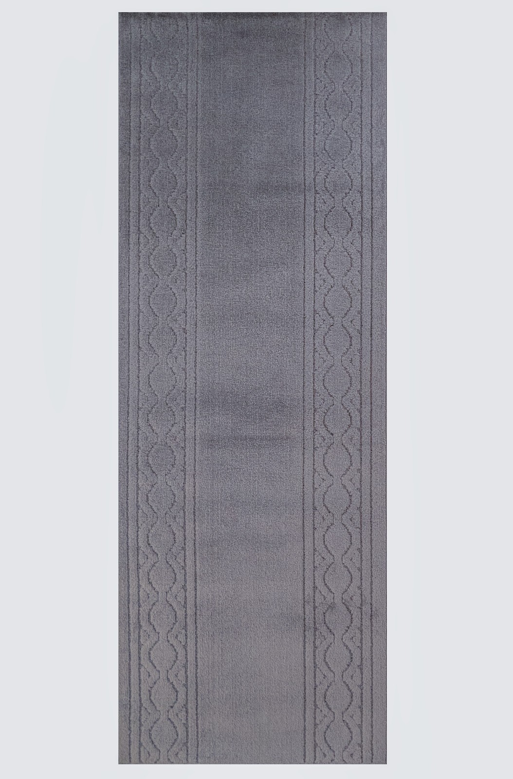 Custom Size Anti-Slip Machine Washable Soft Pile Moroccan Trellis Gray Rug gallery