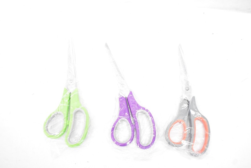 Amazon Basics Multipurpose Scissors 3-Pack Green Purple Gray Stainless Steel gallery