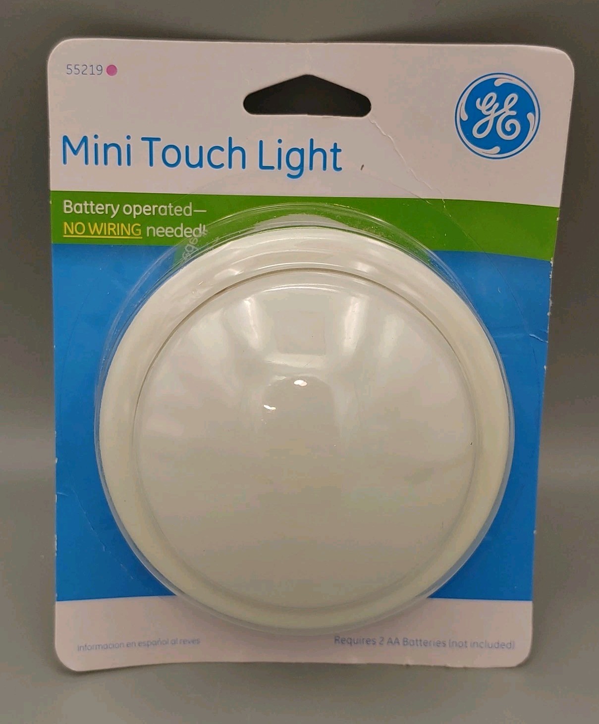 GE Push On/Off LED Mini Touch Utility Light Requires 2 AA Batteries NIB gallery