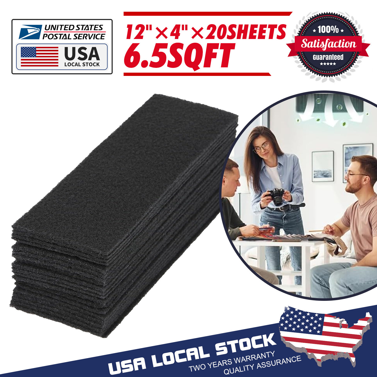20 pack Electrostatic Register Floor Ceiling Air Vent Filters 4"x12" Reduce Dust gallery