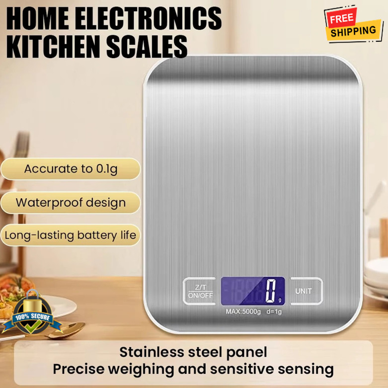 10kg/1g Electronic Kitchen Scale Stainless Steel High Precision Baking Tool gallery