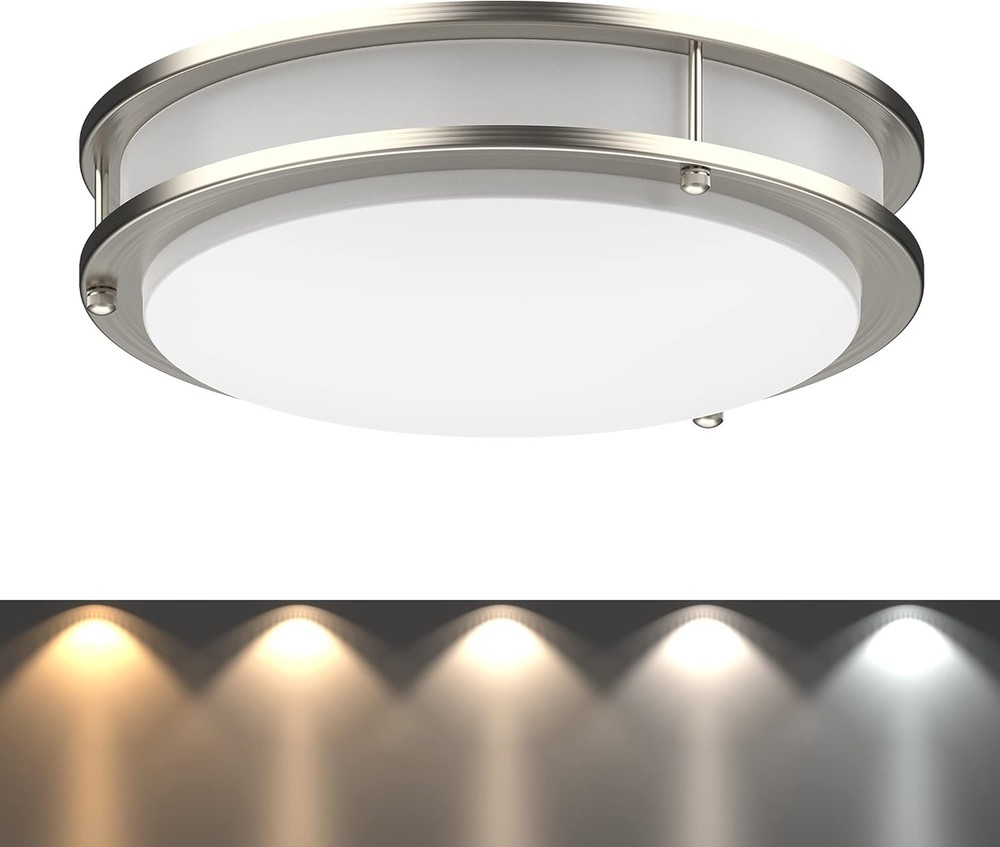 DYMOND 14" LED Flush Mount Ceiling Light Dimmable 5 Color Temp #R018