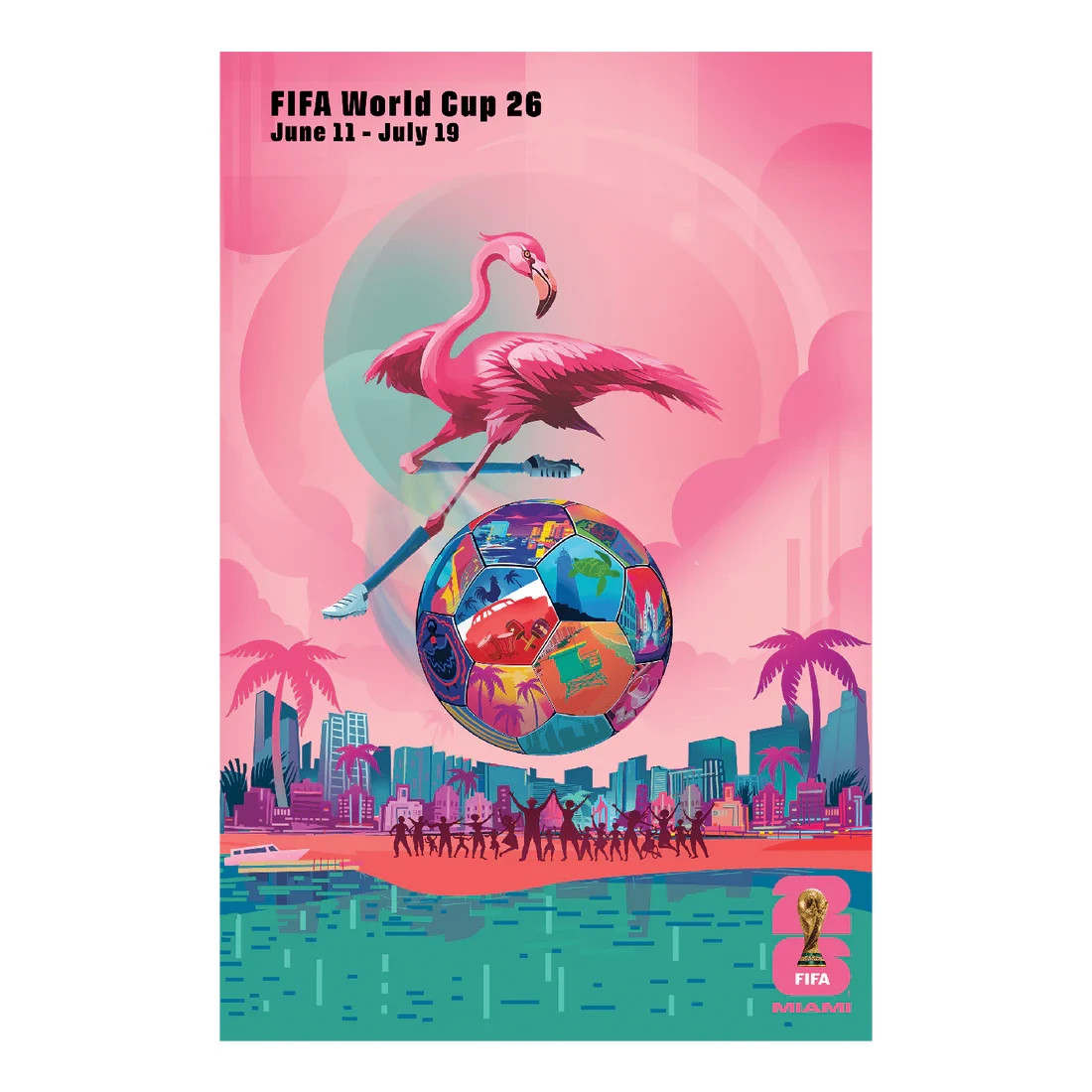 Official FIFA World Cup 2026 Miami Poster Large 24x36 Edition FREE SHIPPING gallery