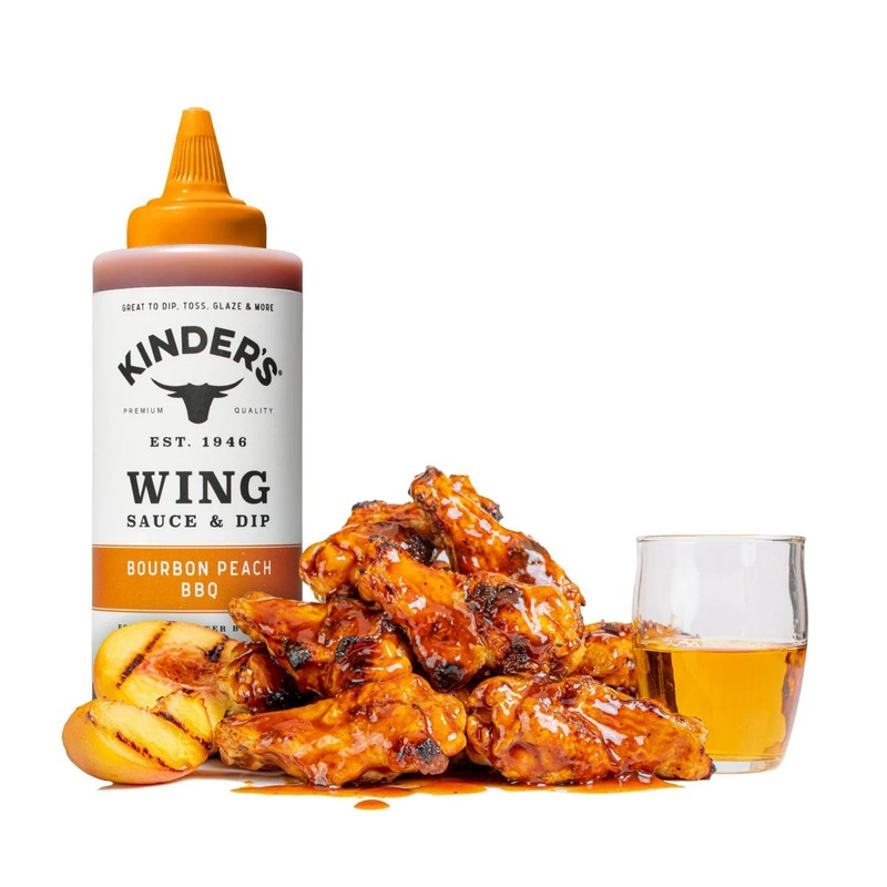 Kinder's Bourbon Peach BBQ Wing Sauce and Dip, 15.5 oz Squeeze Bottle... gallery