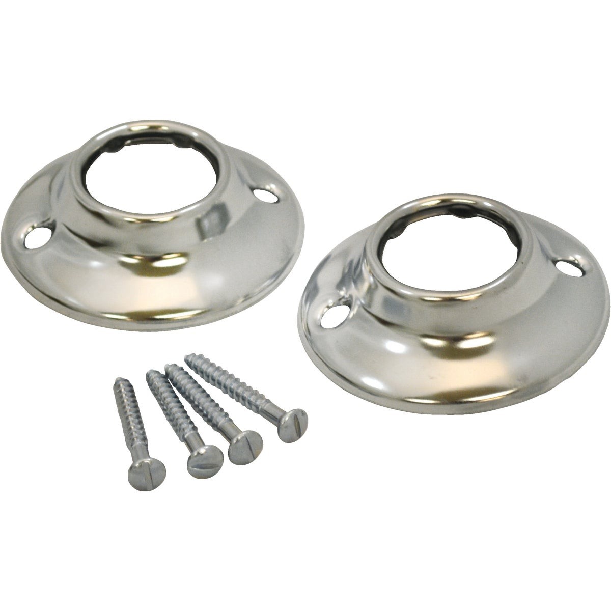 Jones Stephens Chrome Shower Rod Flange (2 Count) S02-152 Jones Stephens S02-152 gallery