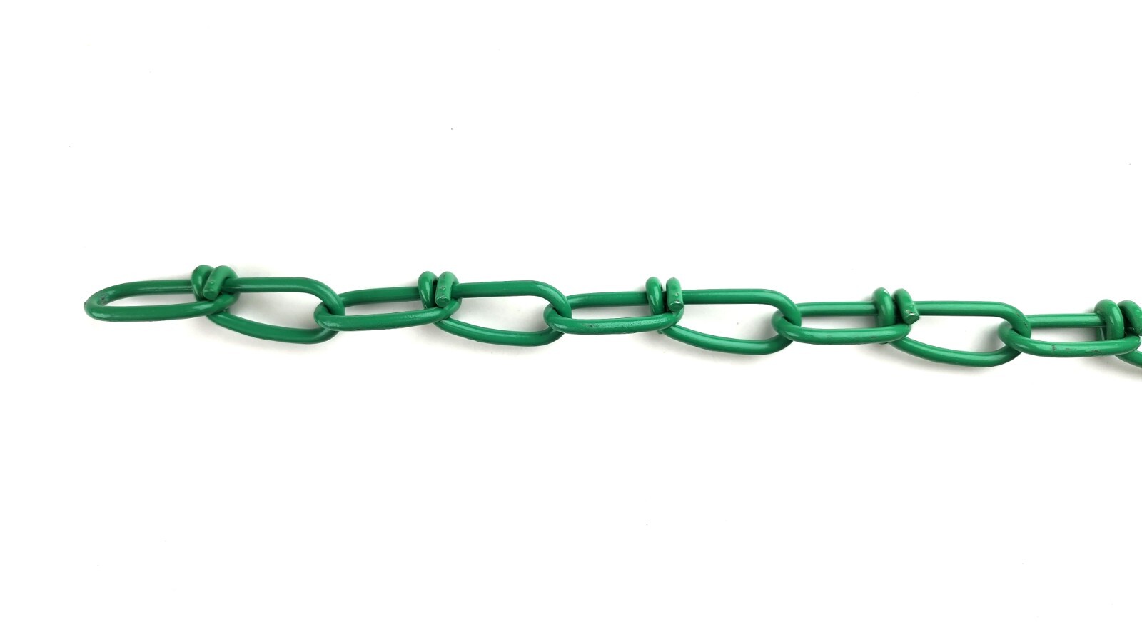 2/0 x 15-ft Double Loop Chain, Green Powder Coated Steel Chain, 255lb Load gallery