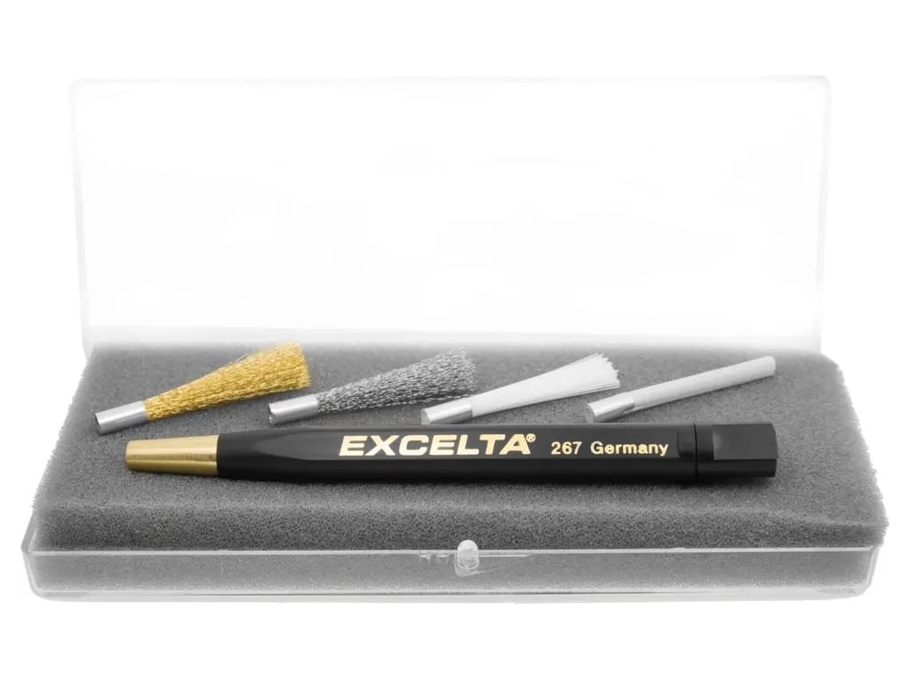 Excelta 262 Brush Set, Scratch, Straight, Brass, Steel, Nylon, Fiberglass, gallery